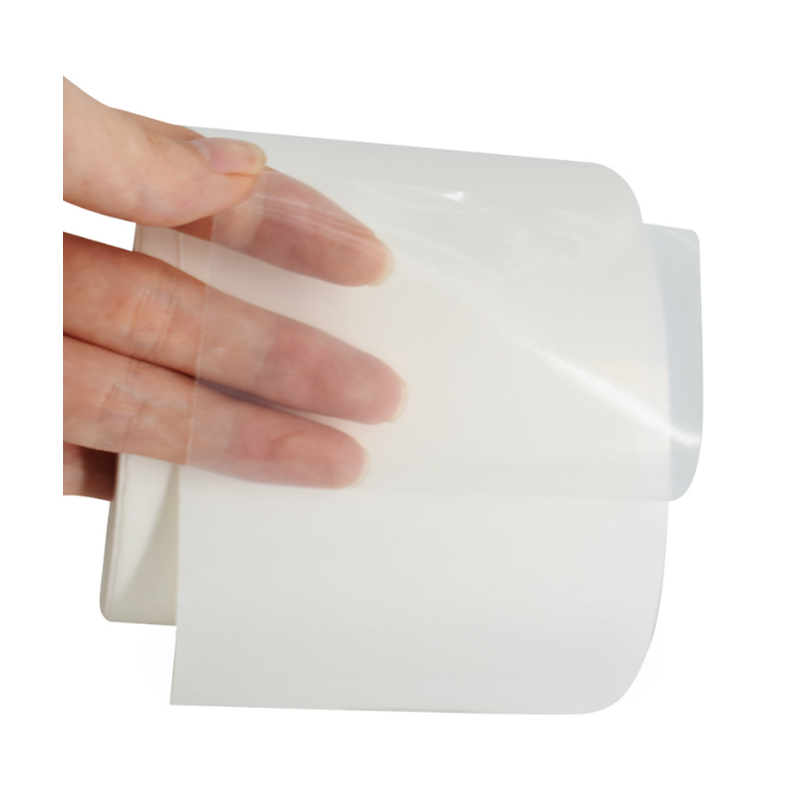 Pellicola in PET trasparente da 36um/Colla rimovibile/Fodera in glassine bianca da 60 g