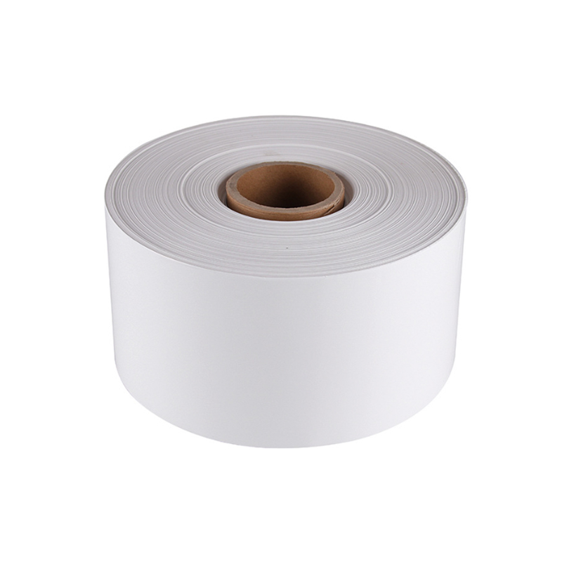 Vinile Yupo PP bianco opaco da 75 um/adesivo a solvente/liner in glassine bianco da 60 g