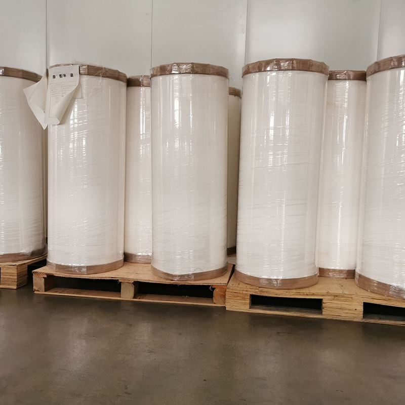 PET bianco brillante da 25 um/adesivo solvente acrilico/liner bianco da 80 g