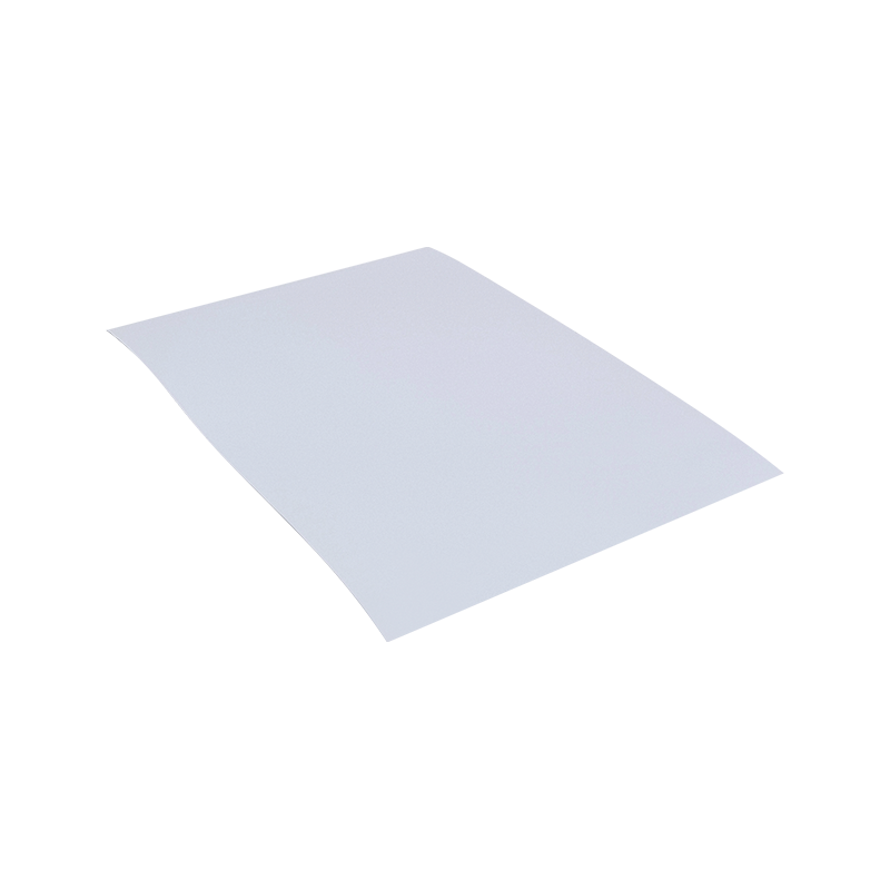 Adesivo in carta adesiva per pneumatici con pellicola in PET alluminata bianca brillante da 25um 