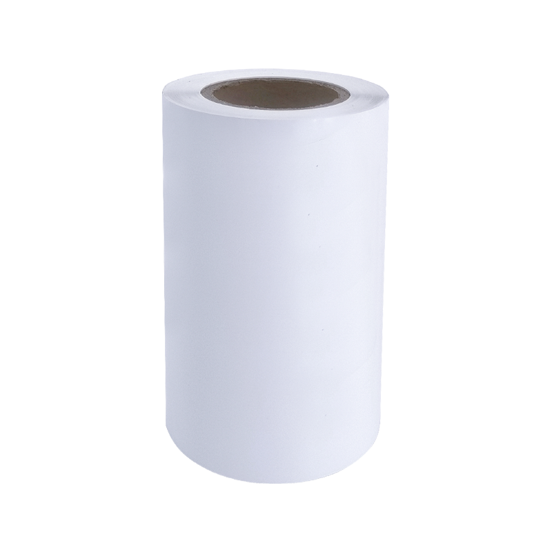 Adesivo in carta adesiva per pneumatici con pellicola in PET alluminata bianca brillante da 25um 