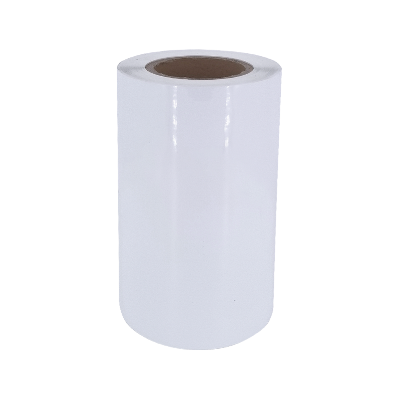 Adesivo in carta adesiva per pneumatici con pellicola in PET alluminata bianca brillante da 25um 