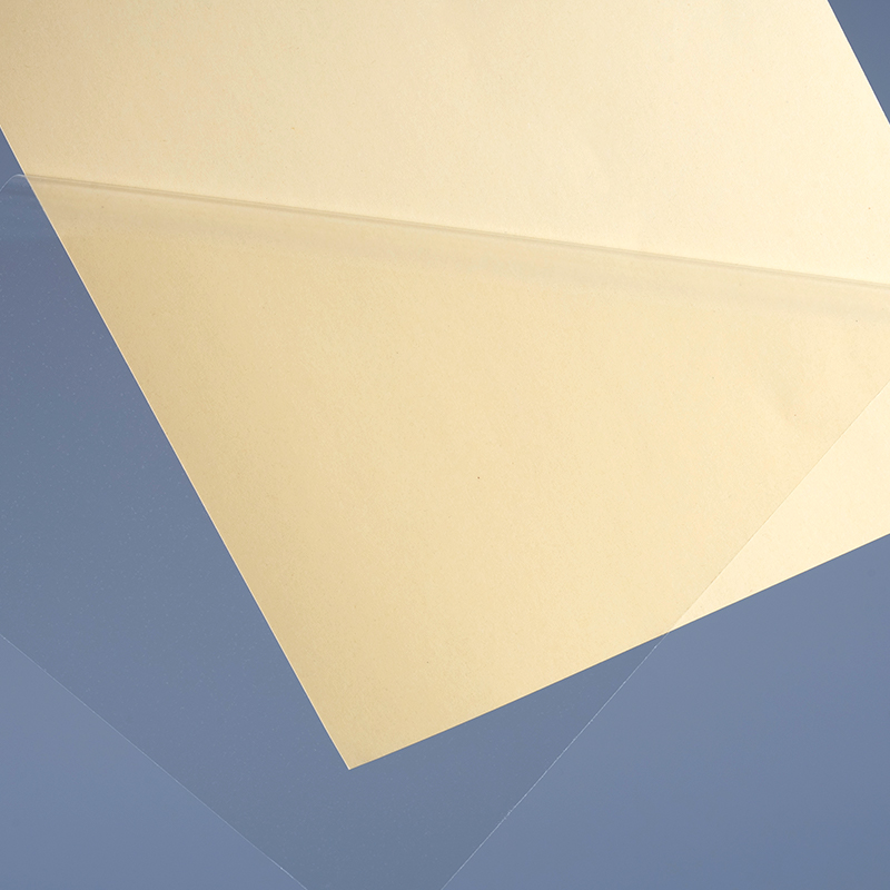 Rotolo Jumbo di etichette autoadesive in vinile con pellicola in poliestere autoadesiva trasparente da 50 mic