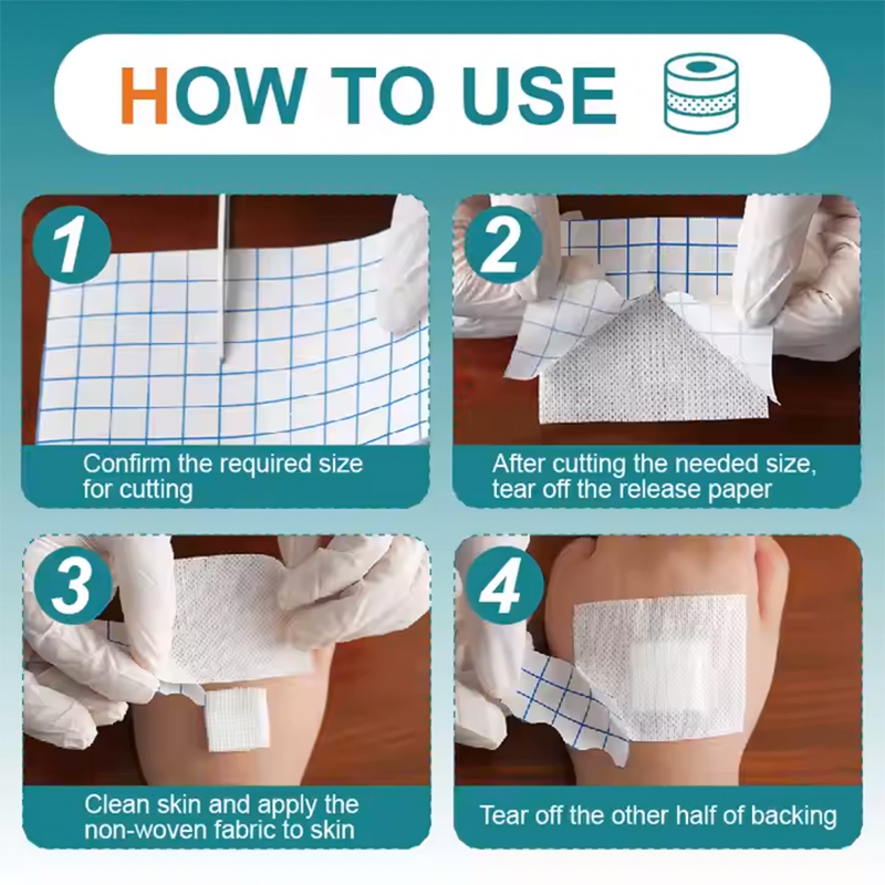 Rotolo per medicazione in tessuto non tessuto